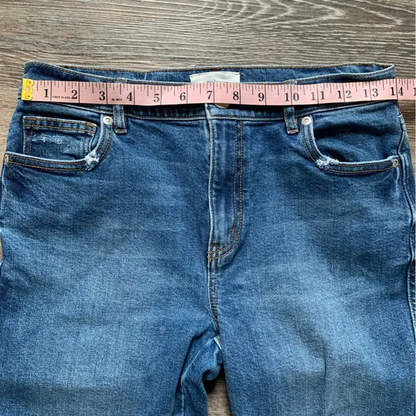 Lou & Grey Light Wash Straight Jeans 26 - Image 6