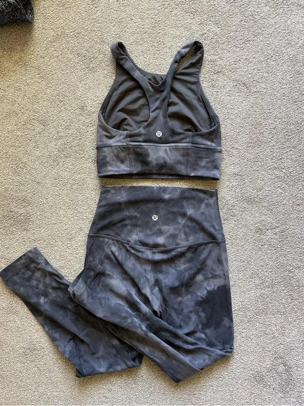 Lululemon Matching Set – Diamond Dye Pitch Grey Graphite Grey - size 4 - Image 2