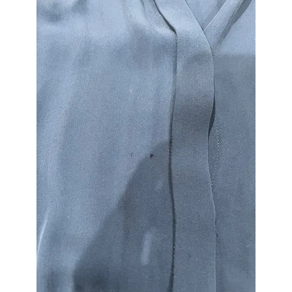 Babaton Silk Dress Sleeveless Drawstring Waist‎ Casual Blue Size S - Image 4