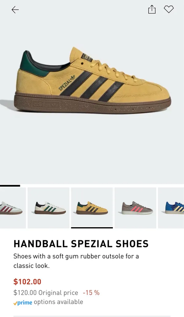 Adidas Handball Spezial Womens 8.5/7.5M - Image 3