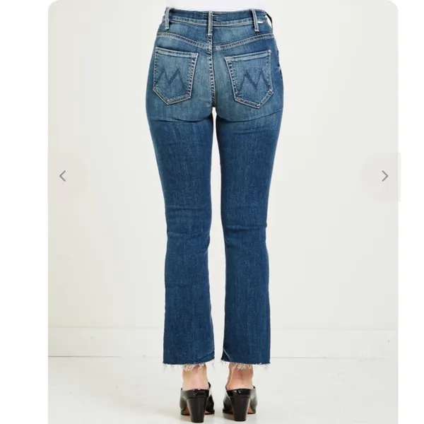 MOTHER DENIM The Hustler‎ Ankle Fray In Bake Sale Brawl Size 24 - Image 2