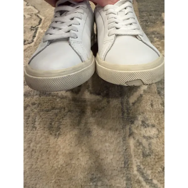 VEJA Low Esplar Leather Lace-Up Sneakers | White Great Condition Size 5 EUR 36 - Image 8