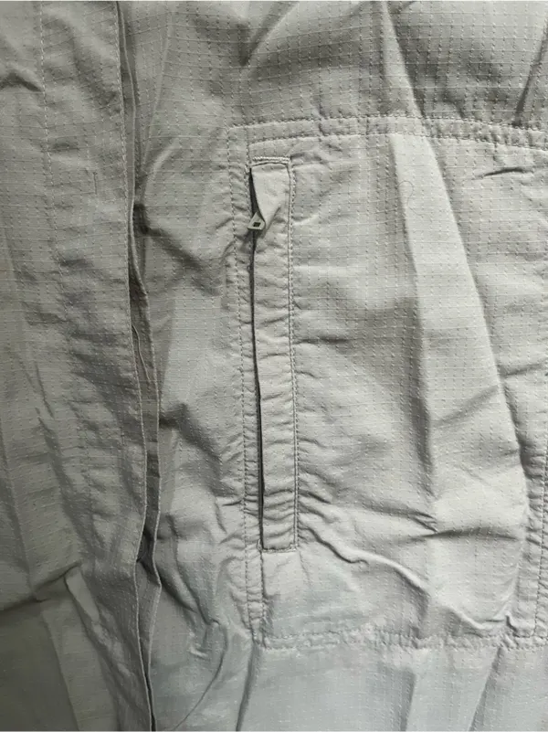 Royal Robbins Tan Cream Sleeveless Outdoor Hiking 100% Nylon Button Down Shirt L - Image 3