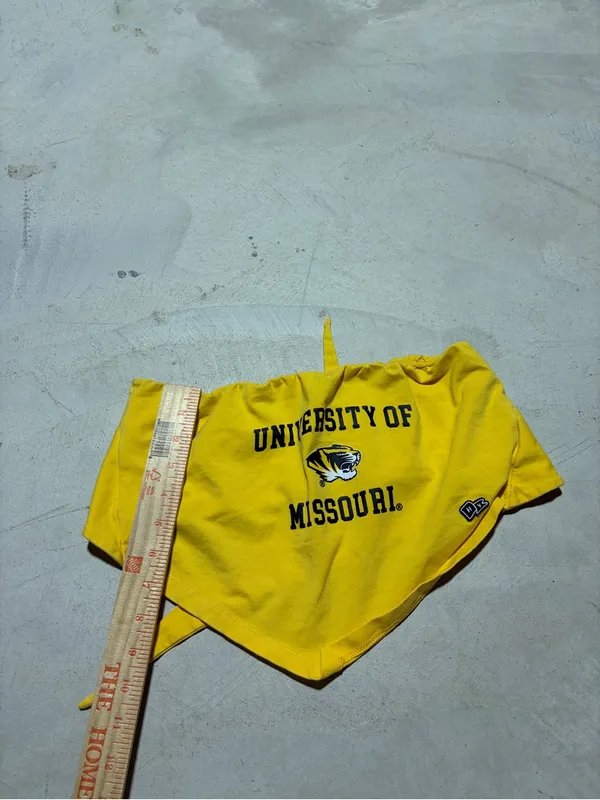 University of Missouri mizzou hype and vice Yellow Bandana tube top medium - Image 2