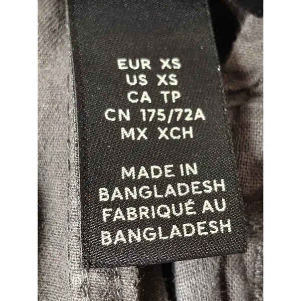 Womens H&M Cargo Jogger Pants Black XS - Image 6