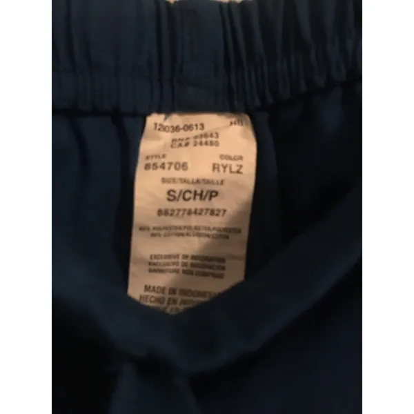 Dickies Women's Scrub Pants Nurse Medical Size Small Royal Blue - Image 5