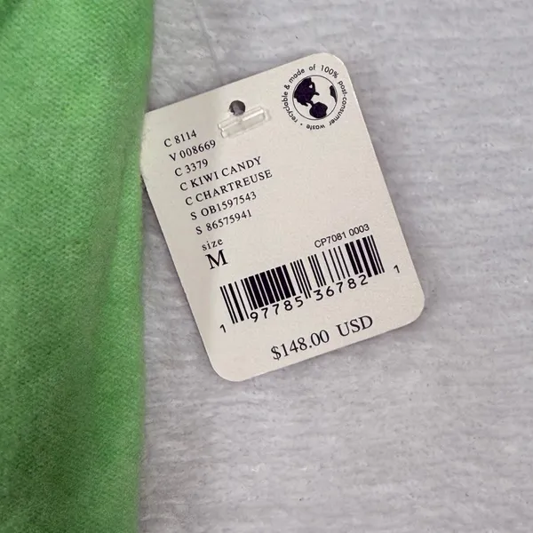 Free People Easy Street Crew Neck Sweater‎ Kiwi Candy Chartreuse Green M - Image 3
