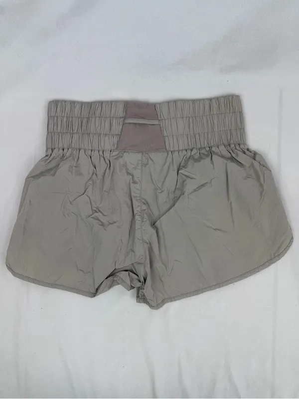 AS Revival Altar’d State Athletic Casual Shorts High Rise Women Sz M Taupe Gray - Image 2