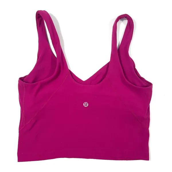 Lululemon Align Top Size 6 Magenta Purple‎ Nulu Crop Bra Yoga Pilates Gym GUC - Image 2