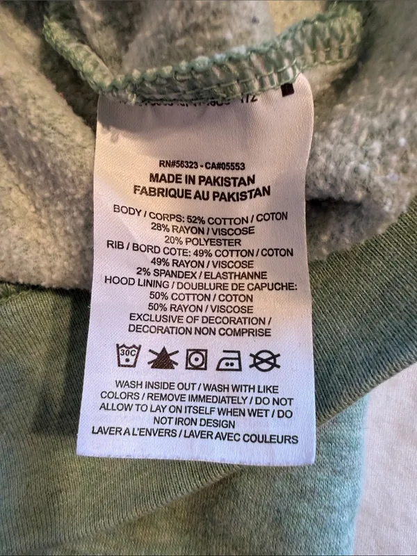 Nike Sage Green Pullover cowl neck White Swoosh Hoodie hooded Large sweatshirt - Image 7