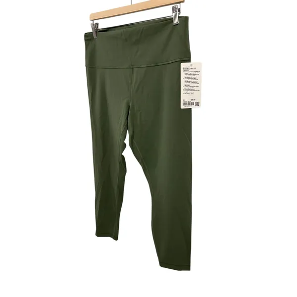 Lululemon Wunder Train High-Rise Tight 25" Green Twill Size 16 NWT Authentic - Image 3