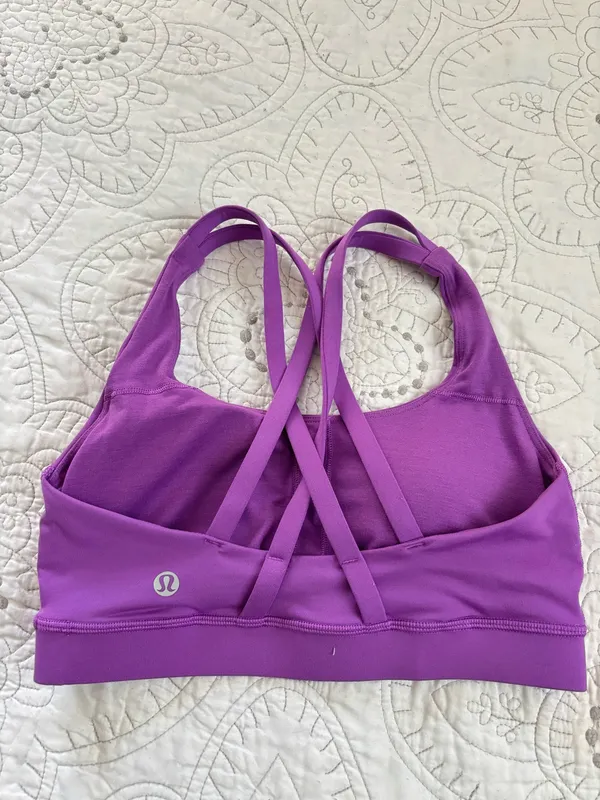 Lululemon Energy Sports Bra Purple 6 - Image 2