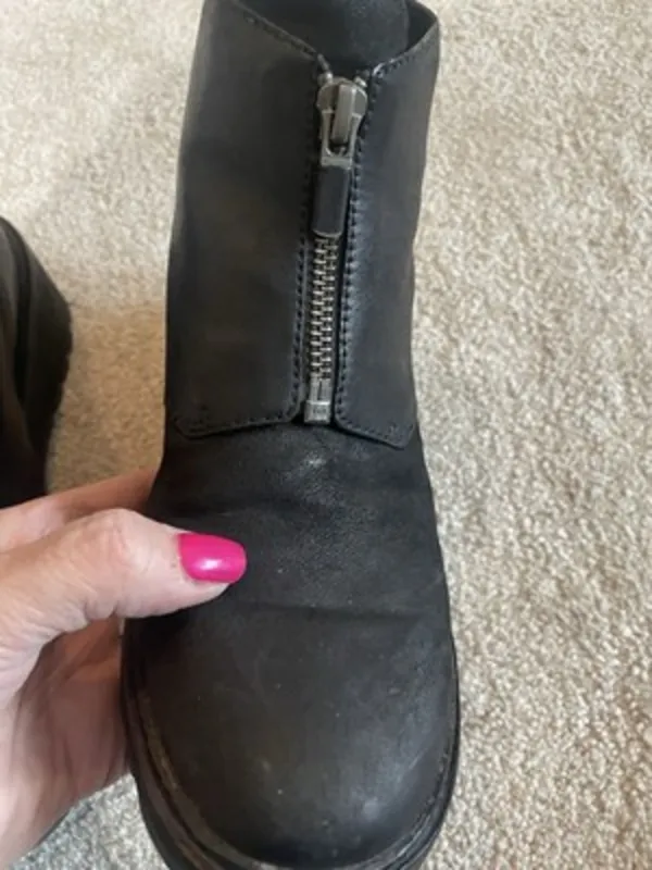 Eileen Fisher Casey Tumbled Nubuck Wedge Bootie‎ Size 6 - Image 9