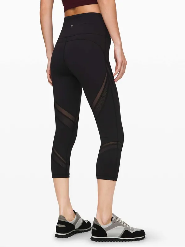 Lululemon Wunder Under High-Rise Crop 21" *Mesh - Image 2