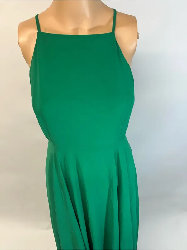 Lulu's Emerald Green Halter Maxi Dress - Image 4