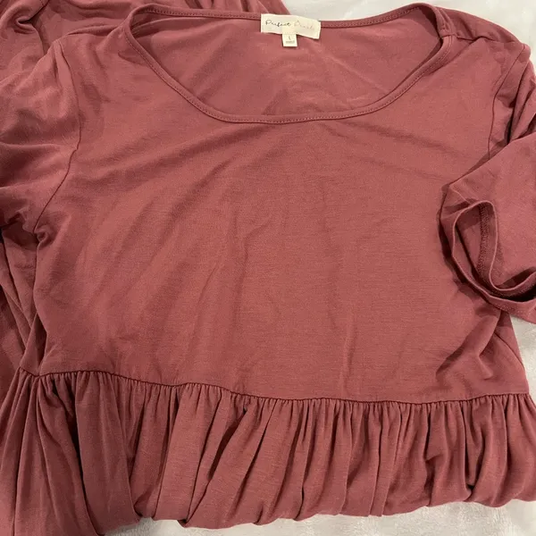 Dusty Rose Women's Top Pink Size L - Image 3