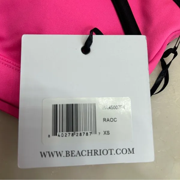 Beach Riot Moxie Cutout Sports Bra Padded Athletic in Radiant Orchid Size XS - Image 7