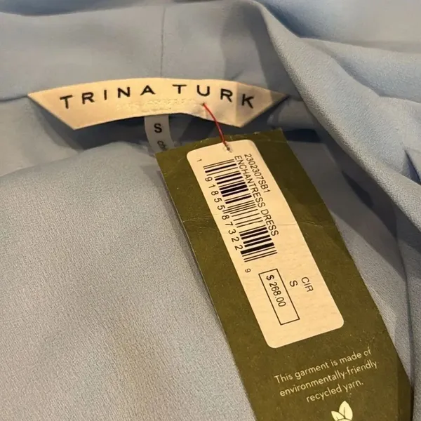 Trina Turk Enchantress Dress- Cirrus Blue S NWT - Image 5