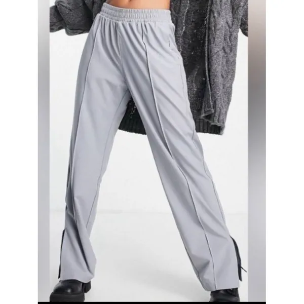 Abercrombie & Fitch Traveler Track Pants size XS, GREY stretchy waistband - Image 2
