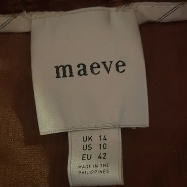 Maeve Corduroy Trouser brown Micro Shorts US 10 - Image 4