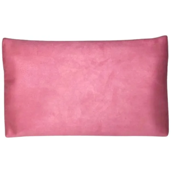 DIOR Logo Embossed Pink Sueded Top Zipper Clutch NWOT - Image 2