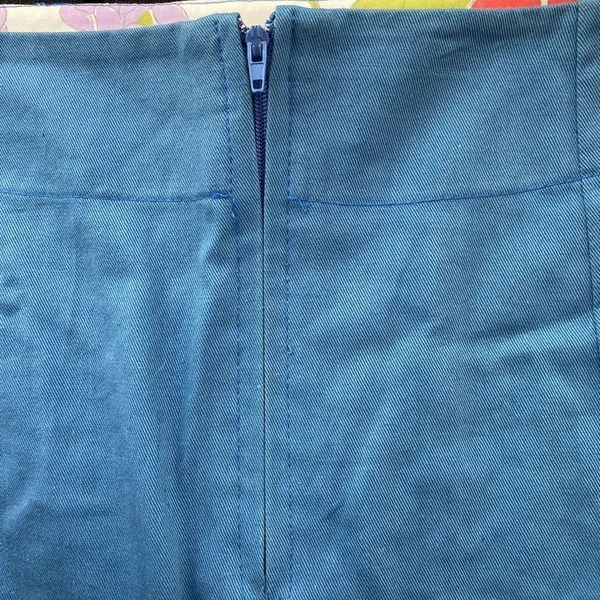 preloved Anthropologie‎ Mini Skirt Blue - Image 5