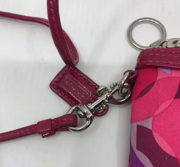 COACH Red Small Nylon Handbag - Image 3