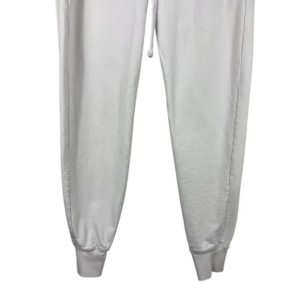 American Giant Jogger Sweatpants XS Off White Gray USA Made Drawstring Lounge - Image 5