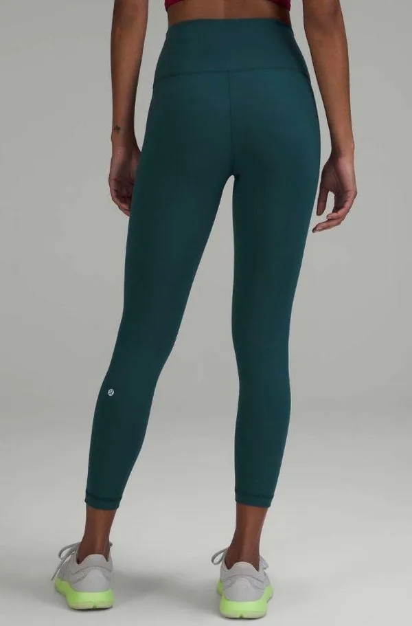 Lululemon Wunder Train High Rise Leggings 25” - Green Jasper - Image 2