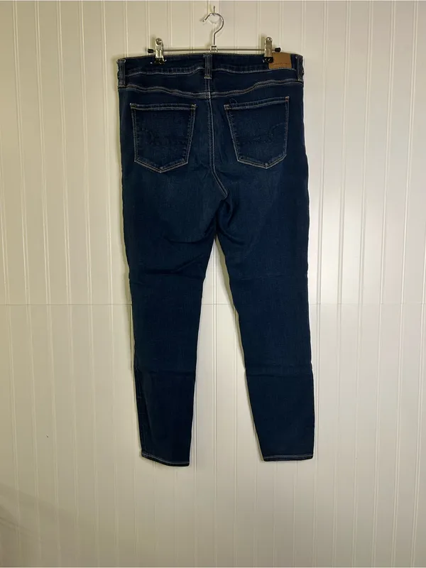 American Eagle Dark Wash Next Level Stretch Jeggings Size 14 - Image 6