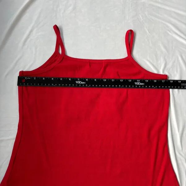 90s Vintage‎ Island Expressions Bonaire Red Tank Top Embroidered Cami Y2K XXL - Image 7