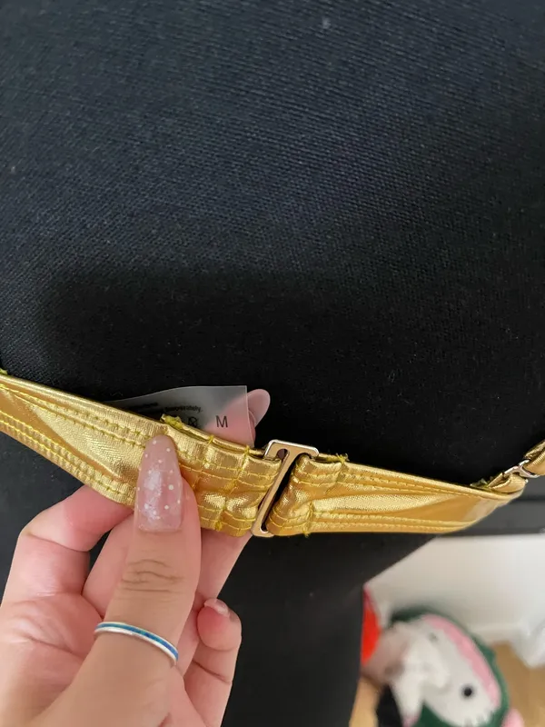 Triangle bralette Gold Size M - Image 5
