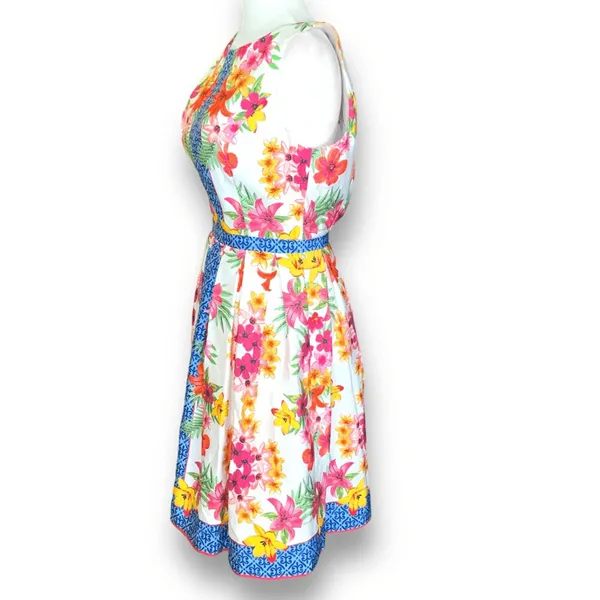 ModCloth Zesty Attire Dress Multicolor‎ Floral Retro Euro Summer Wedding Guest - Image 4