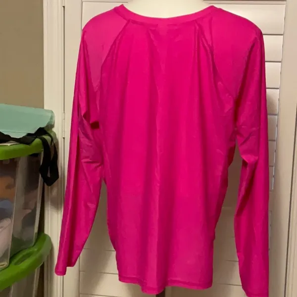 Old Navy Pink Long Sleeve Relaxed Tee - Image 4