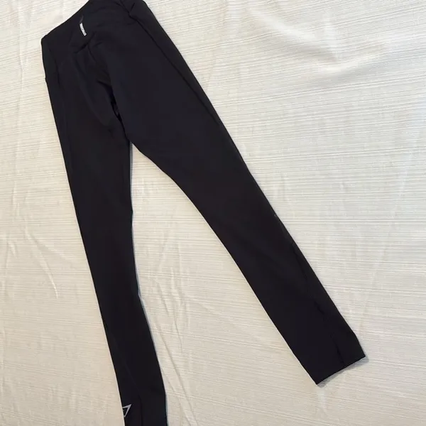 Gymshark Black Training Leggings XS Charcoal B3A3E Activewear‎ Pants - Image 7