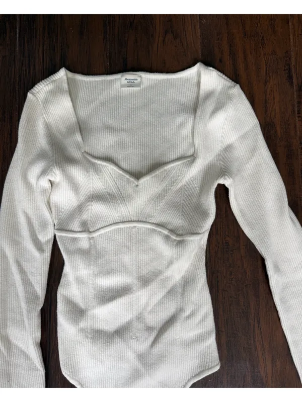 A&F Ribbed Body Suit - Image 2