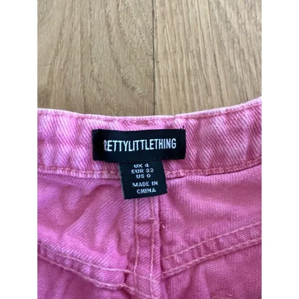 Pretty Little Thing - Baggy Wide Leg Jeans in Pink - Image 2