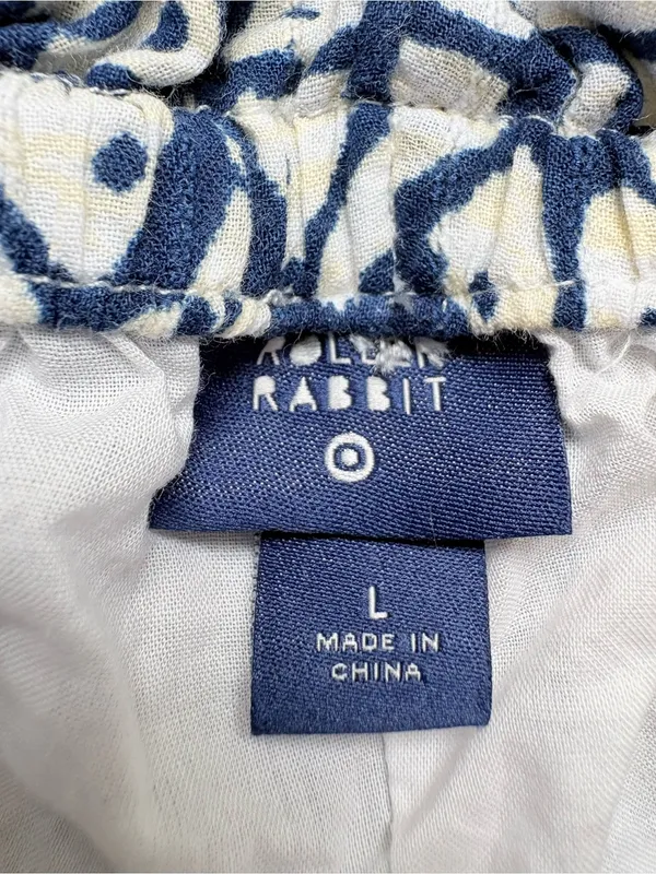 Roller Rabbit x Target L Daisy Floral Navy Side Tie Cotton Shorts - Image 2