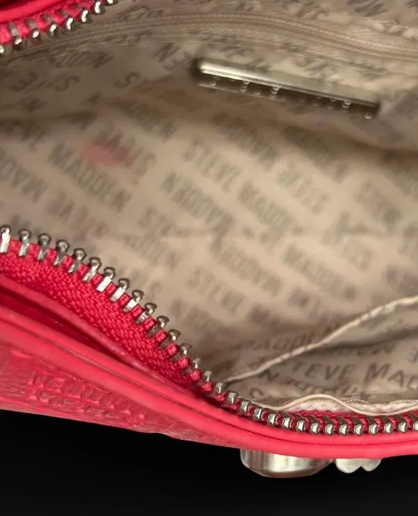 Steven By Steve Madden hot pink shoulder purse bag - Image 5