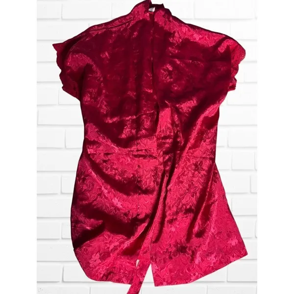 5/$25 Vintage‎ Val Mode Robe Women's Small Lingerie Romantic Moods Floral Lace - Image 2