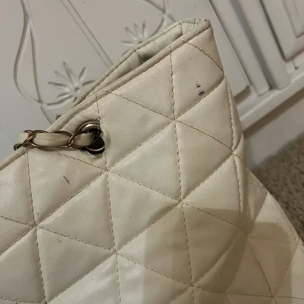 Cream / Ivory Large Purse Tan - Image 5