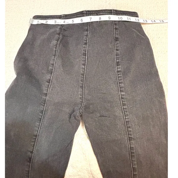 Free People We The Free Slim Pull On Flare Jeans Black 24 - Image 3