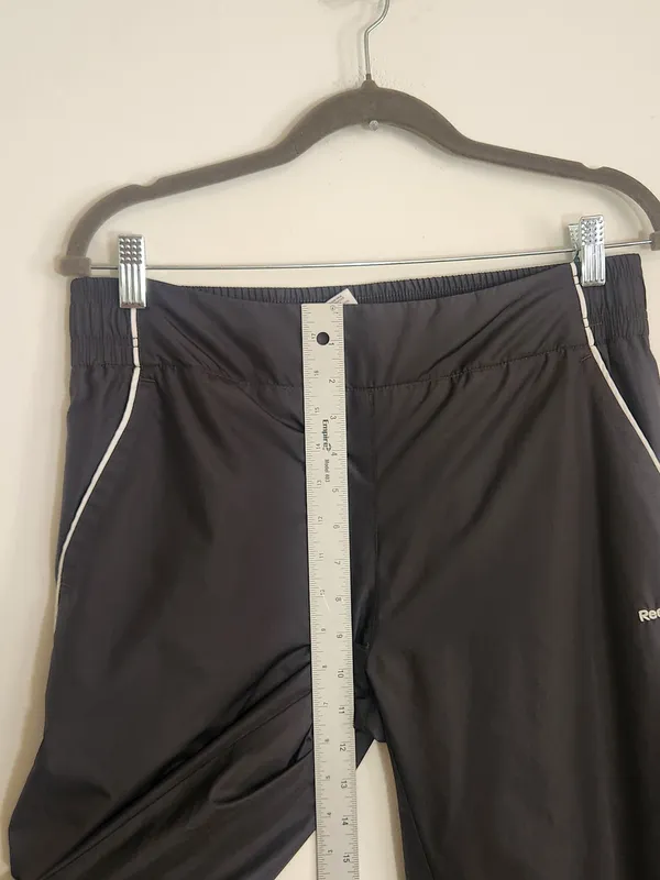 Reebok Womens Dark Gray Pull-On Track Pants Size Medium - Image 8