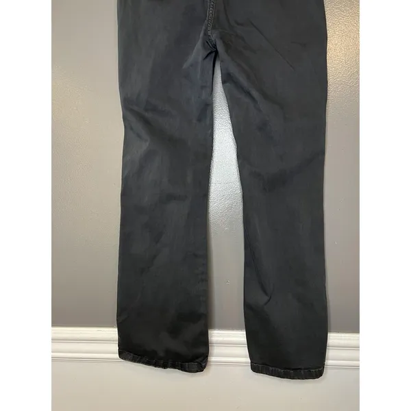 Free People Pants Womens 4 Gray Button Fly High Rise Straight Leg Stretch Chino - Image 7