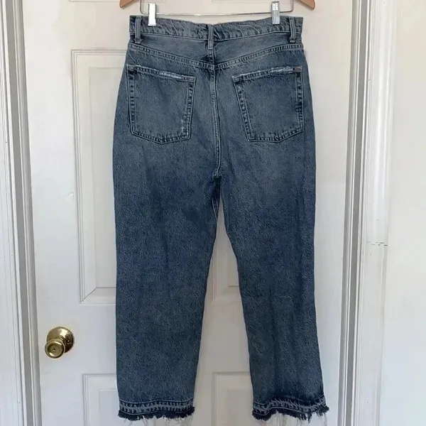 We The Free Distressed Boyfriend Jeans Blue Size 30 - Image 2