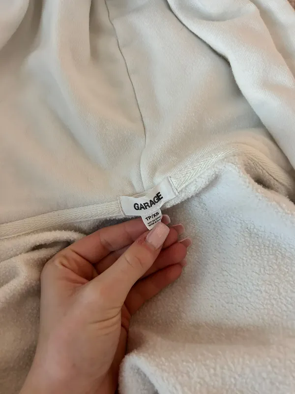 White Zip Hoodie - Image 3