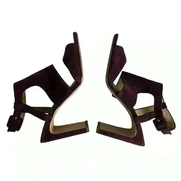 Enzo Angiolini Women's Trudy Sandal‎ Purple Strappy Block Heels 8.5 - Image 7