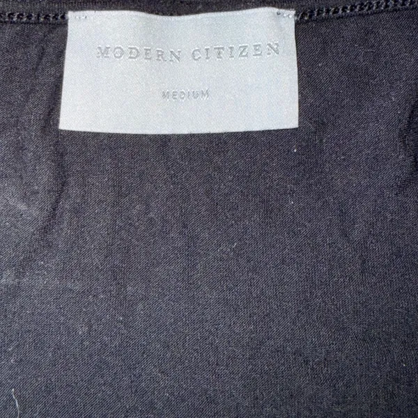 Modern Citizen Scoop Neck‎ Top Women Medium Black Excellent Long Sleeve MC21T212 - Image 2