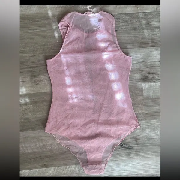 Victoria’s Secret Pink Lace Sleeveless Bodysuit - Image 2