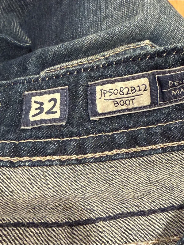 Miss Me Dark Blue‎ Bootcut Jeans with Wing Embroidery 32 - Image 6